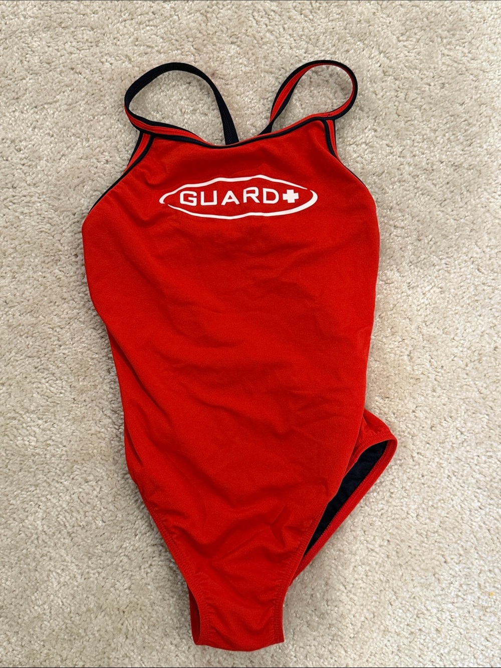 TYR Red Lifeguard One-Piece Swimsuit
